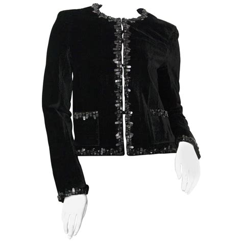 vintage chanel velvet jacket